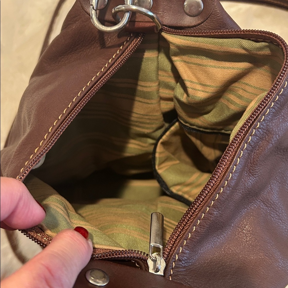 Italian Leather Backpack - Made in Italy - Picture 6 of 10